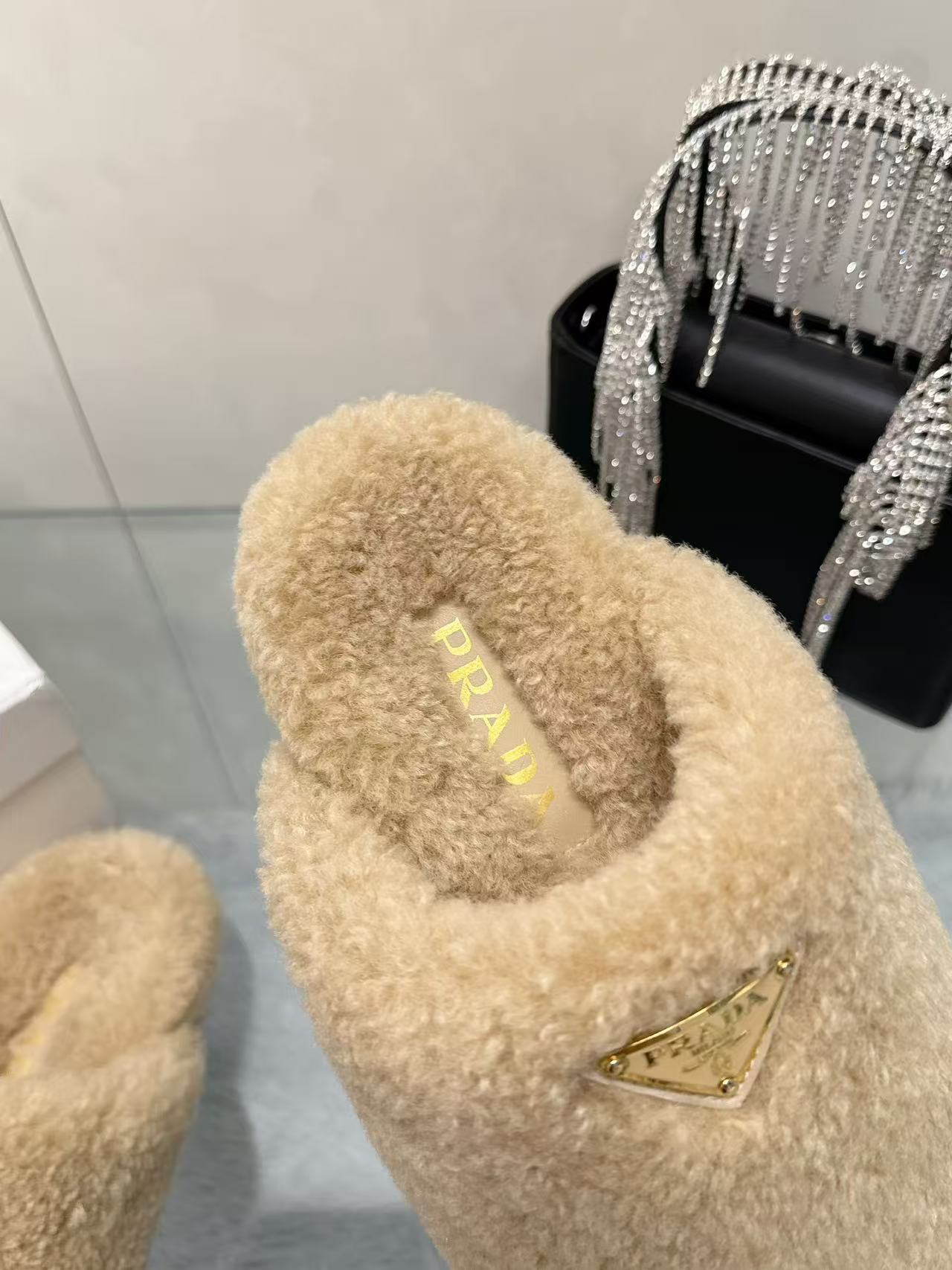 Plush slippers