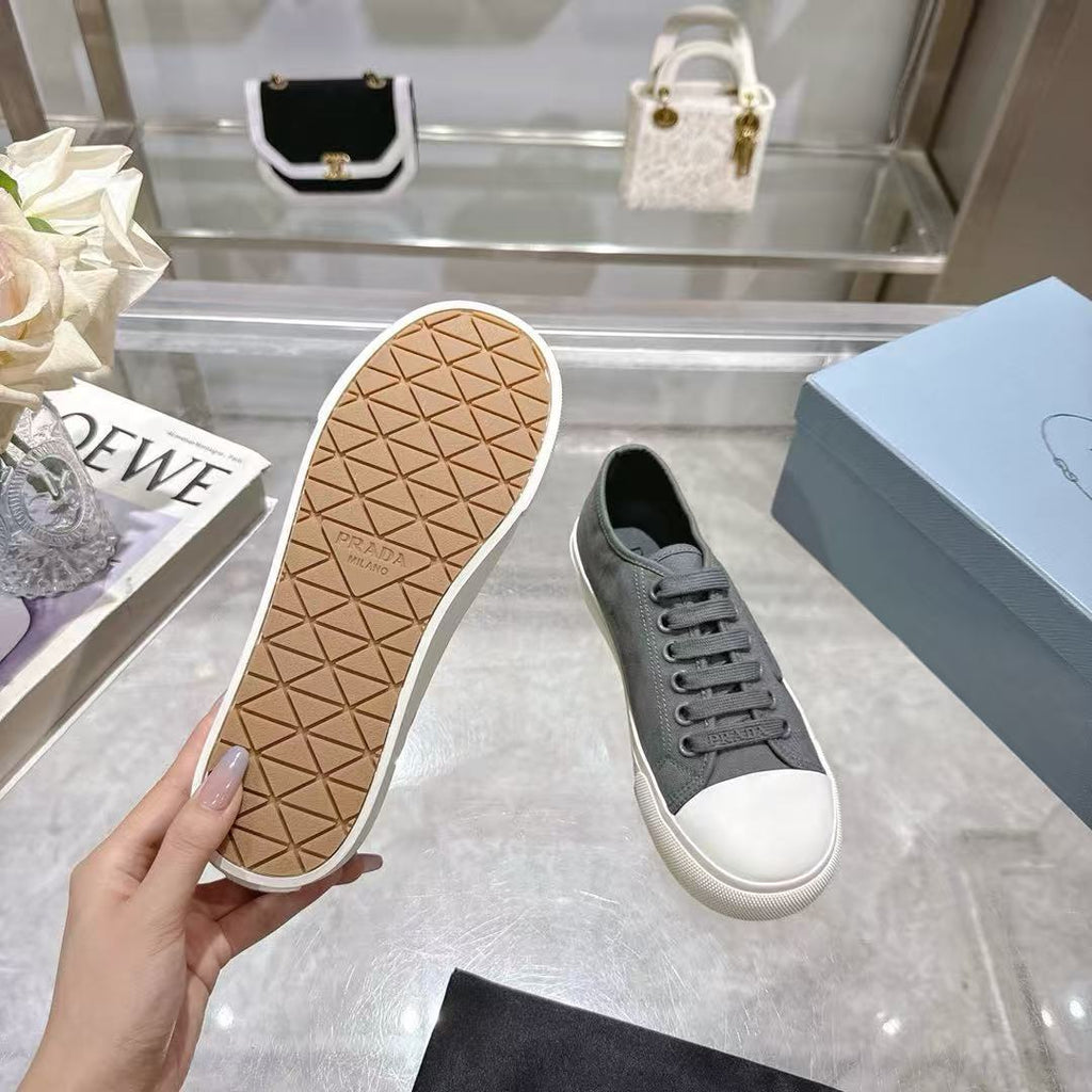 Cloudy Gray Cotton gabardinesneakers
