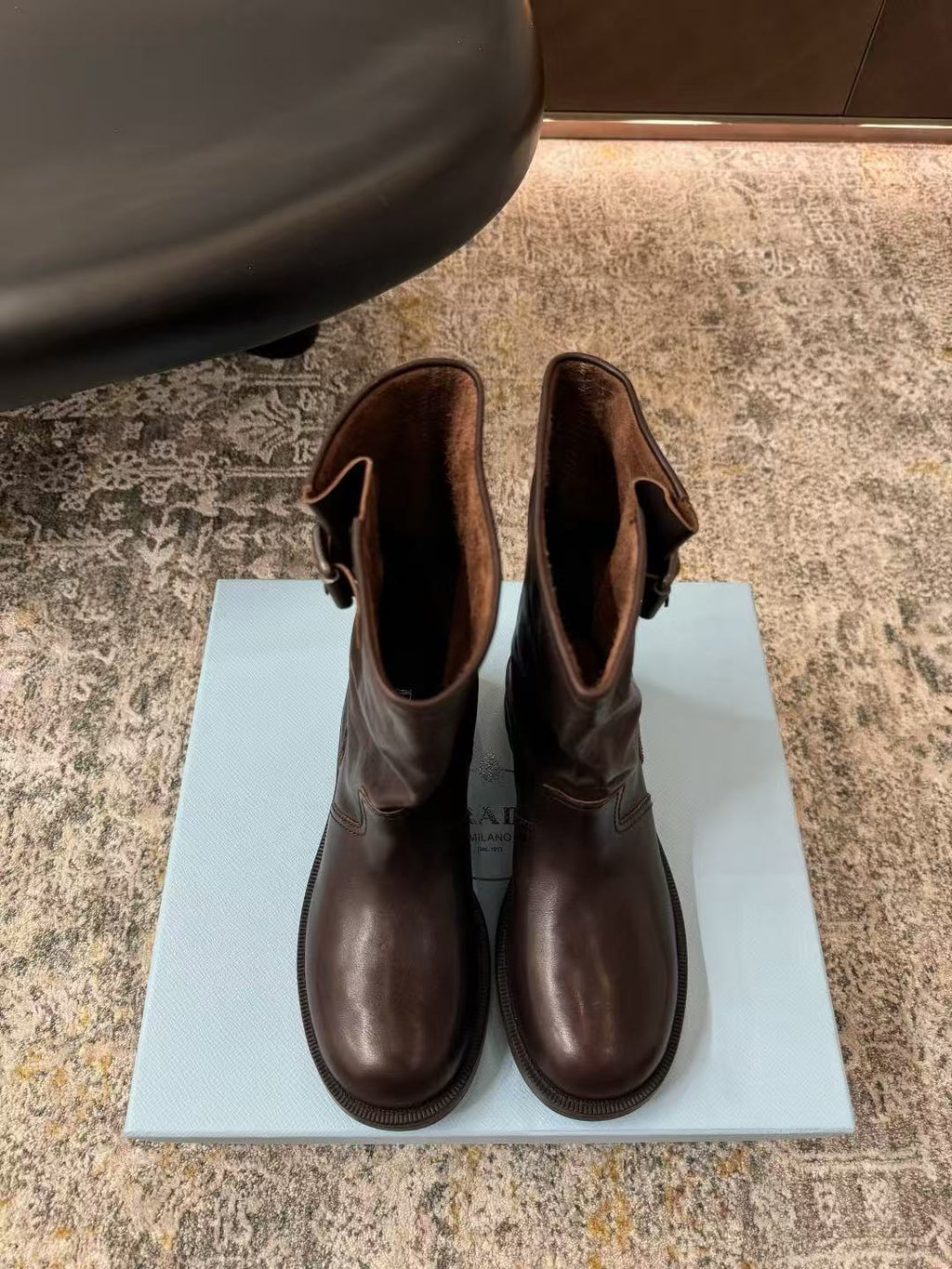 Leather ankle boots series